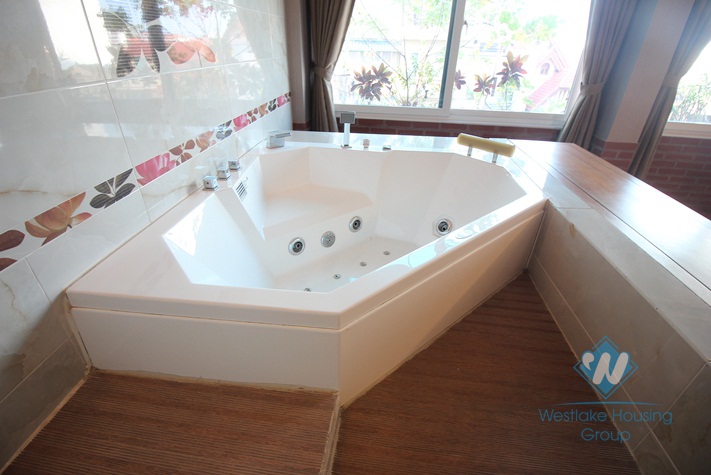Wonderful duplex apartment for rent with 2 bedrooms and large terrace in Tay Ho, Hanoi 